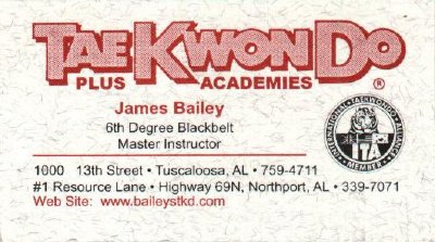 Tae Kwon Do Plus Academies - James Bailey